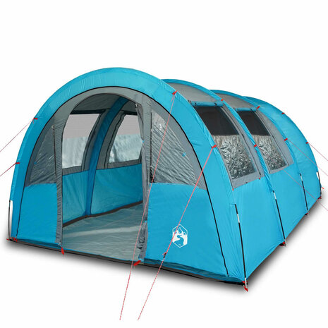 Tunneltent 4-persoons waterdicht blauw 2