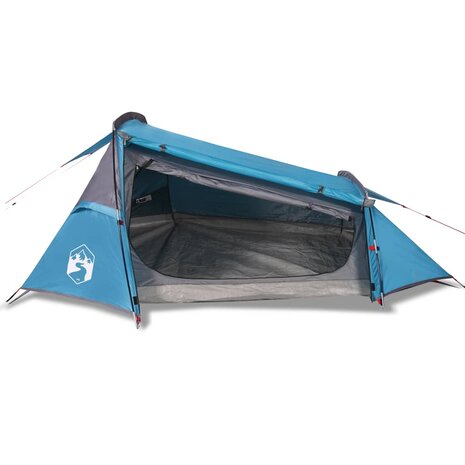 Tunneltent 2-persoons waterdicht blauw 4