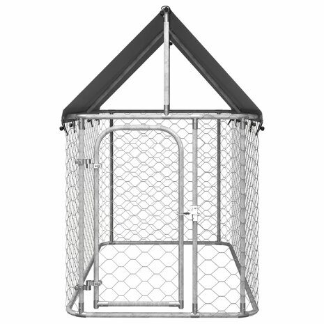 Hondenkennel voor buiten met dak 200x100x150 cm 2