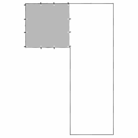 Hondenkennel 4,84 m² staal zwart 4