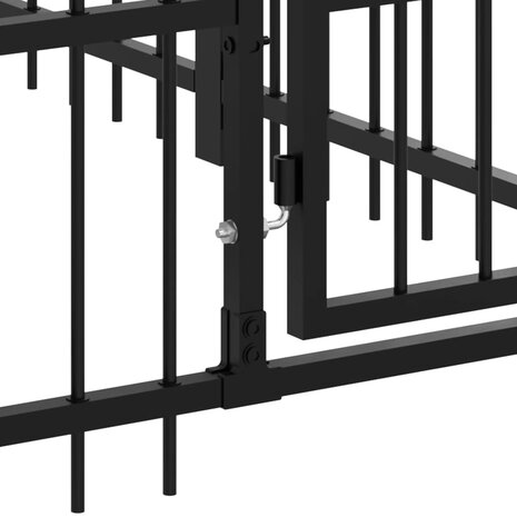 Hondenkennel voor buiten 3,75 m² staal 5