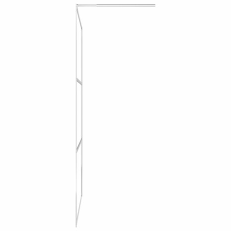 Inloopdouchewand met schap 115x195 cm ESG-glas aluminium chroom 6