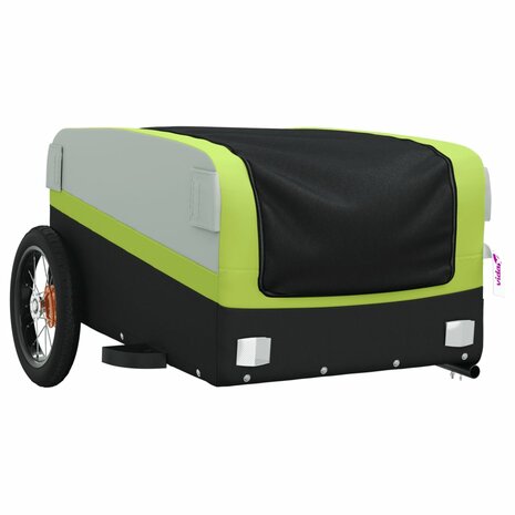 Fietstrailer 30 kg ijzer zwart en groen 4