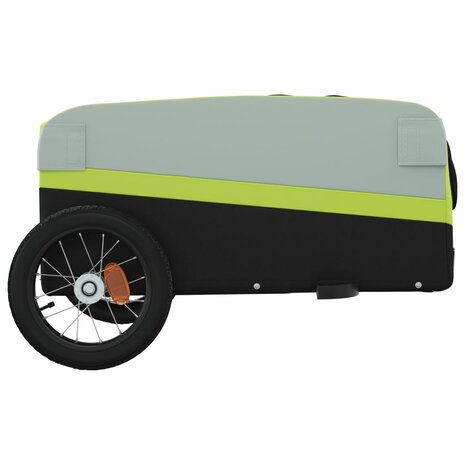 Fietstrailer 30 kg ijzer zwart en groen 7