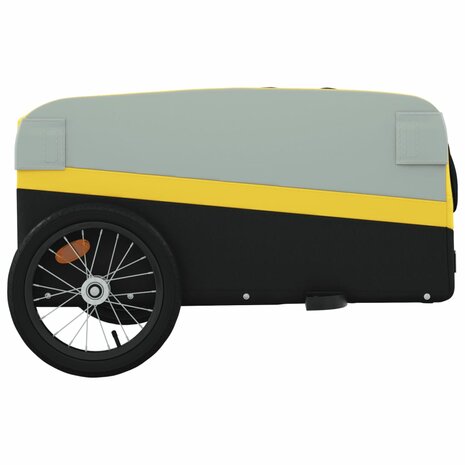 Fietstrailer 45 kg ijzer zwart en geel 7