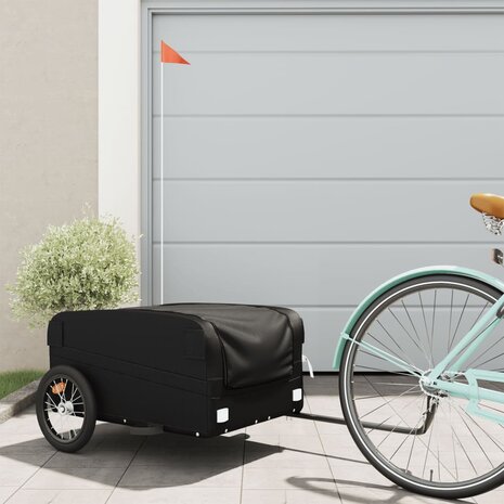 Fietstrailer 45 kg ijzer zwart 1