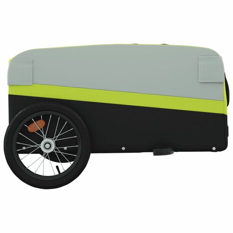 Fietstrailer 45 kg ijzer zwart en groen 7