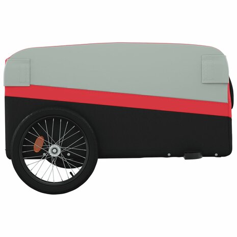 Fietstrailer 45 kg ijzer zwart en rood 7