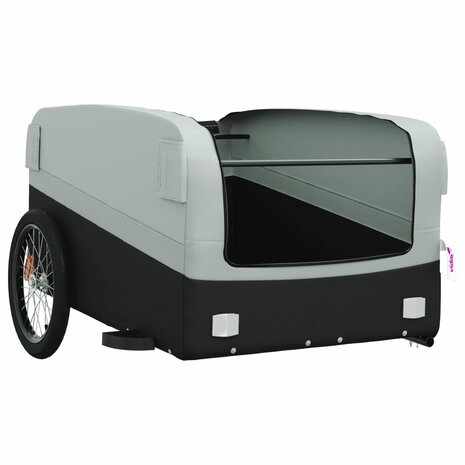 Fietstrailer 45 kg ijzer zwart en grijs 5