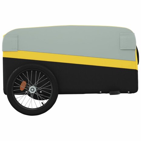 Fietstrailer 45 kg ijzer zwart en geel 7