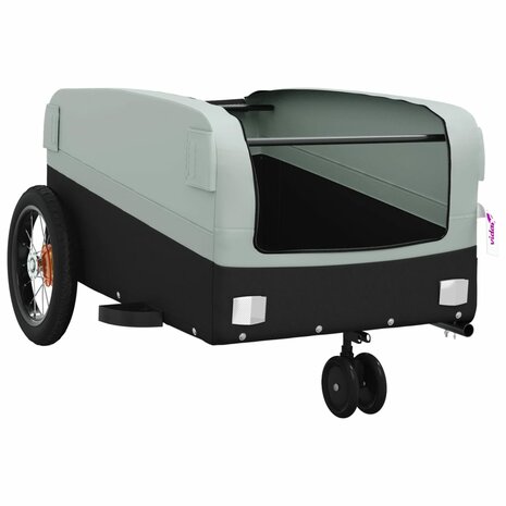 Fietstrailer 30 kg ijzer zwart en grijs 5