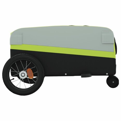 Fietstrailer 30 kg ijzer zwart en groen 7