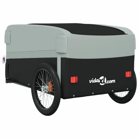 Fietstrailer 45 kg ijzer zwart en grijs 8