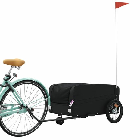 Fietstrailer 45 kg ijzer zwart 3