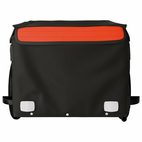 Fietstrailer 30 kg ijzer zwart en oranje 6