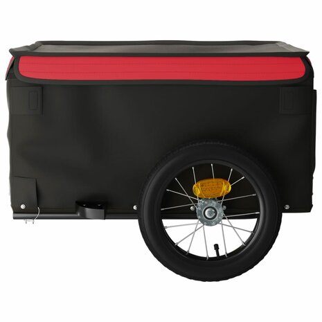 Fietstrailer 30 kg ijzer zwart en rood 7