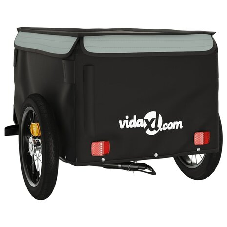 Fietstrailer 30 kg ijzer zwart en grijs 8