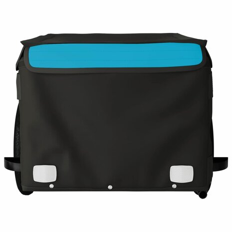 Fietstrailer 30 kg ijzer zwart en blauw 6