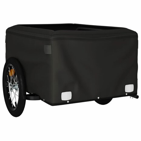 Fietstrailer 45 kg ijzer zwart en oranje 8