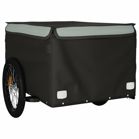 Fietstrailer 45 kg ijzer zwart en grijs 4