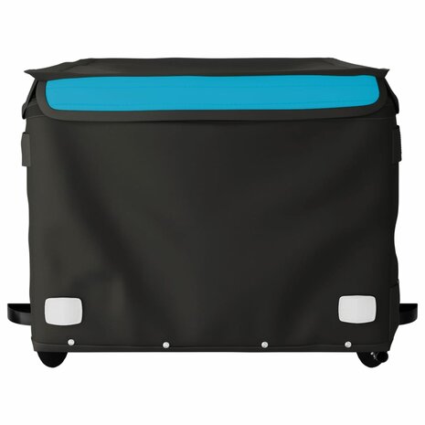 Fietstrailer 45 kg ijzer zwart en blauw 6