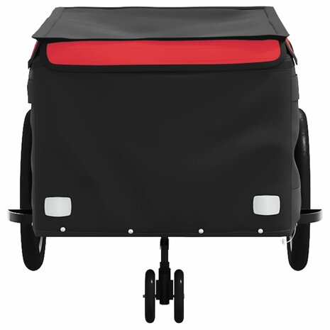 Fietstrailer 45 kg ijzer zwart en rood 6