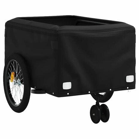 Fietstrailer 45 kg ijzer zwart en blauw 5