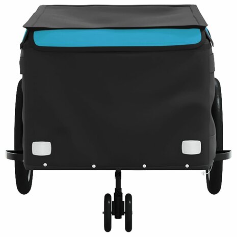 Fietstrailer 45 kg ijzer zwart en blauw 6