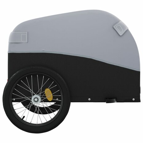 Fietstrailer 30 kg ijzer zwart en grijs 7