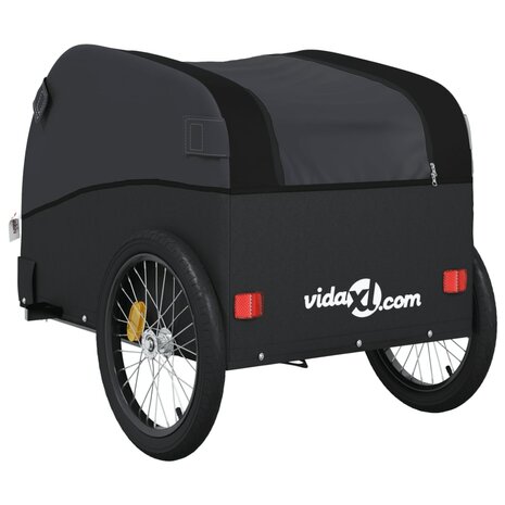 Fietstrailer 30 kg ijzer zwart 8