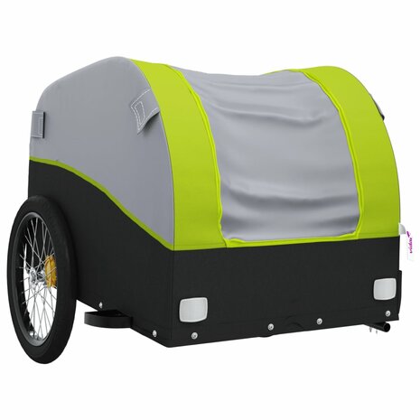 Fietstrailer 30 kg ijzer zwart en groen 4