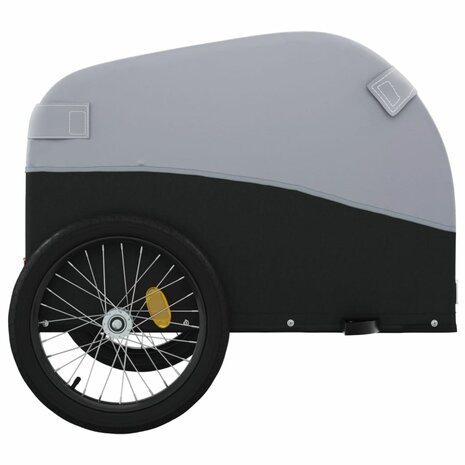 Fietstrailer 45 kg ijzer zwart en grijs 7