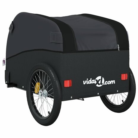 Fietstrailer 45 kg ijzer zwart 8