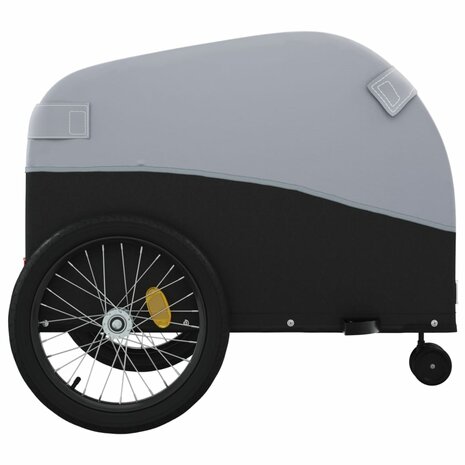 Fietstrailer 45 kg ijzer zwart en grijs 7