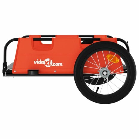 Fietstrailer oxford stof en ijzer oranje 6