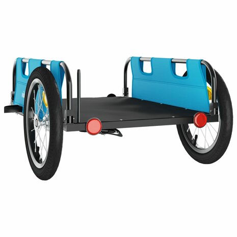 Fietstrailer oxford stof en ijzer blauw 7