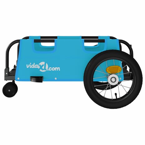 Fietstrailer oxford stof en ijzer blauw 6