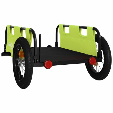 Fietstrailer oxford stof en ijzer groen 7