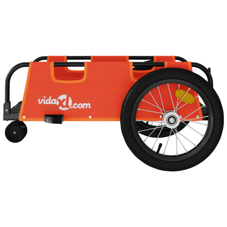 Fietstrailer oxford stof en ijzer oranje 6