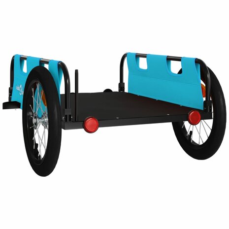 Fietstrailer oxford stof en ijzer blauw 7