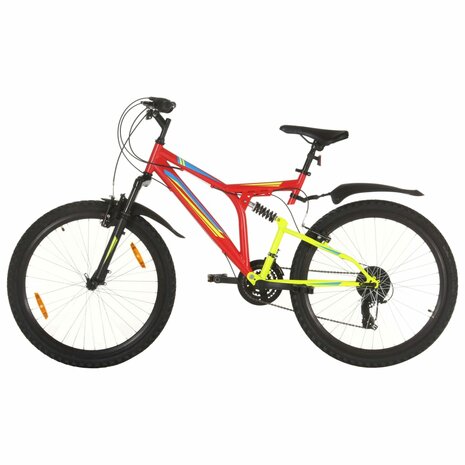 Mountainbike 21 versnellingen 26 inch wielen 49 cm rood 1