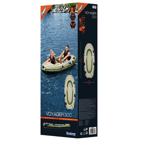 Bestway Hydro-Force Opblaasboot Voyager 300 243x102 cm 9