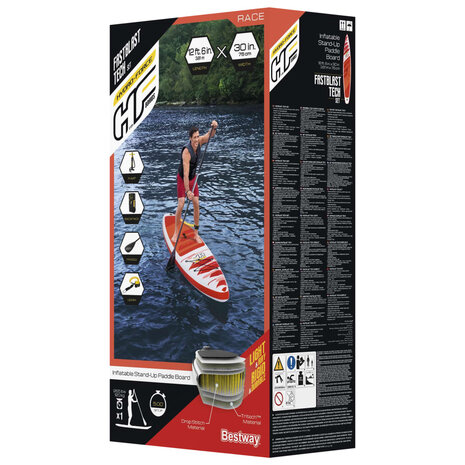 Bestway Hydro-Force SUP Fastblast Tech set opblaasbaar 381x76x15 cm 9