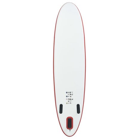 Stand Up Paddleboardset opblaasbaar rood en wit 4