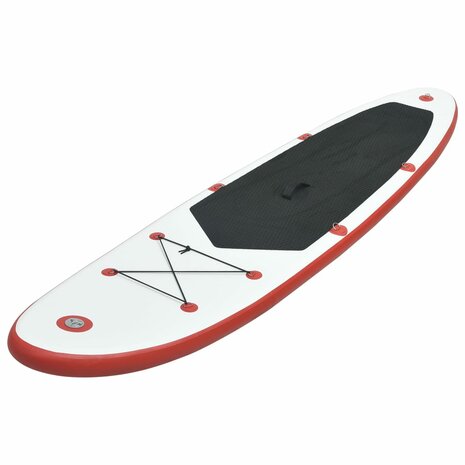 Stand-up paddleboard opblaasbaar rood en wit 2