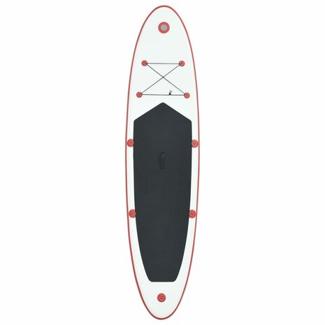 Stand-up paddleboard opblaasbaar rood en wit 3