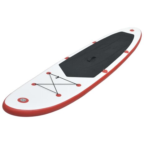 Stand Up Paddleboardset opblaasbaar rood en wit 2