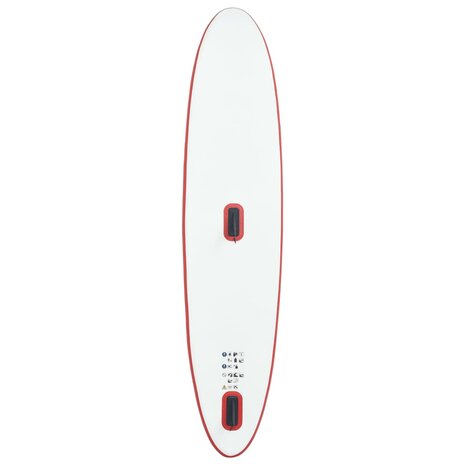 Stand-up paddleboard opblaasbaar met zeilset rood en wit 6