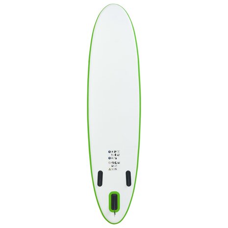 Stand Up Paddleboardset opblaasbaar groen en wit 3