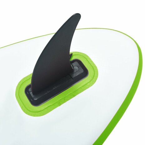 Stand Up Paddleboard opblaasbaar met zeilset groen en wit 10